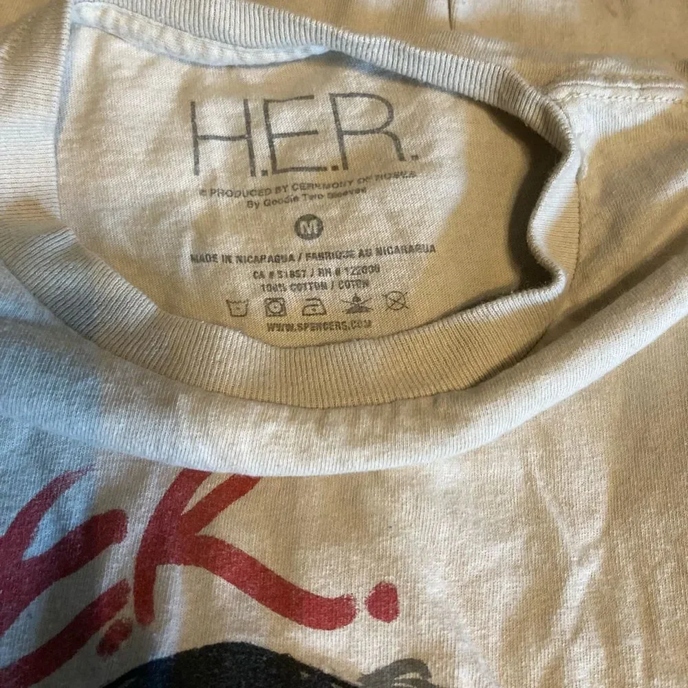 H.E.R. Tan Graphic Tshirt - Picture 2 of 5